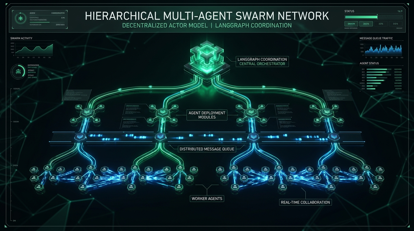 Designing Resilient Multi-Agent Swarms with LangGraph & Actor Model