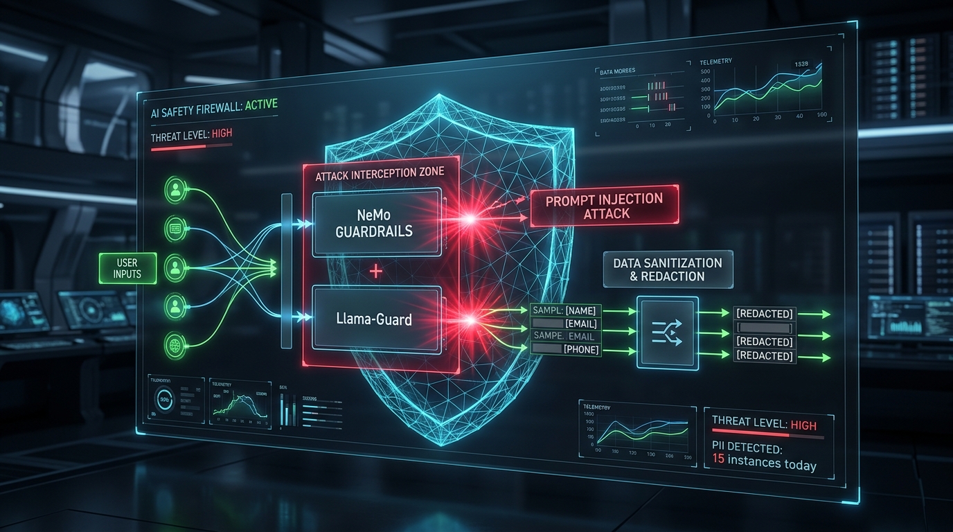 Enterprise AI Guardrails: Preventing Jailbreaks & PII Leaks with NeMo & Llama-Guard