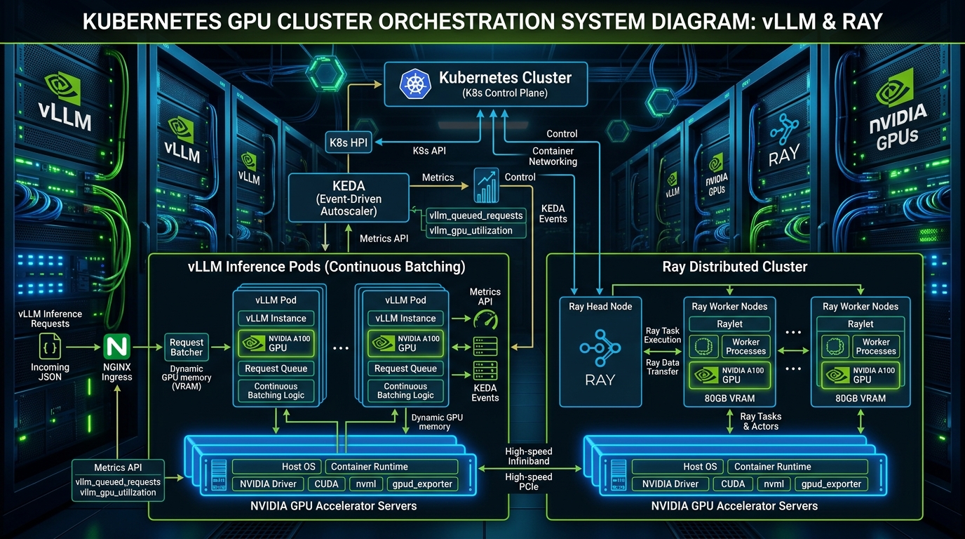 Kubernetes GPU Auto-Scaling with vLLM, Ray, and KEDA