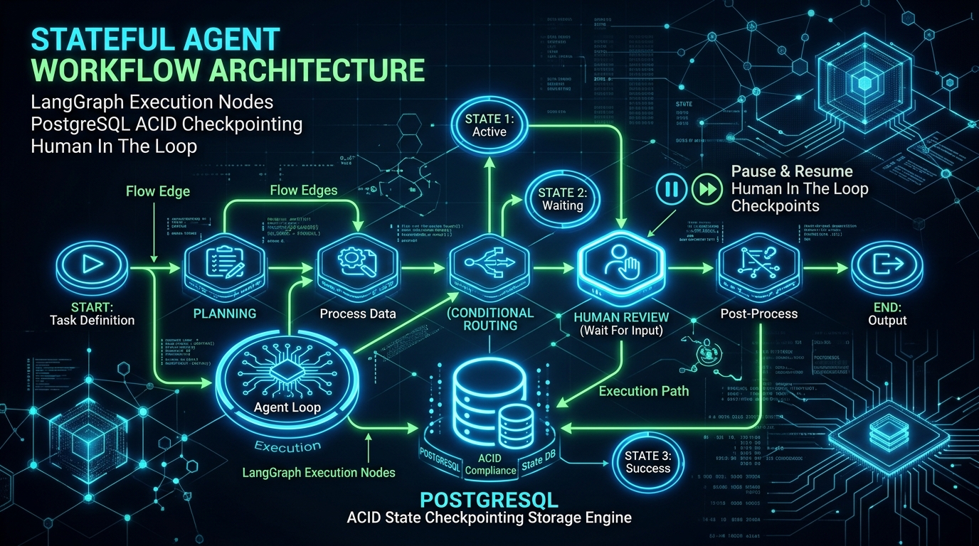 Building Long-Running Stateful AI Workflows with LangGraph & PostgreSQL Checkpointing
