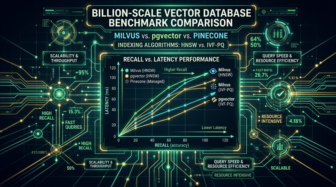 Milvus 2.4 vs. pgvector vs. Pinecone: Billion-Scale Vector DB Benchmarks